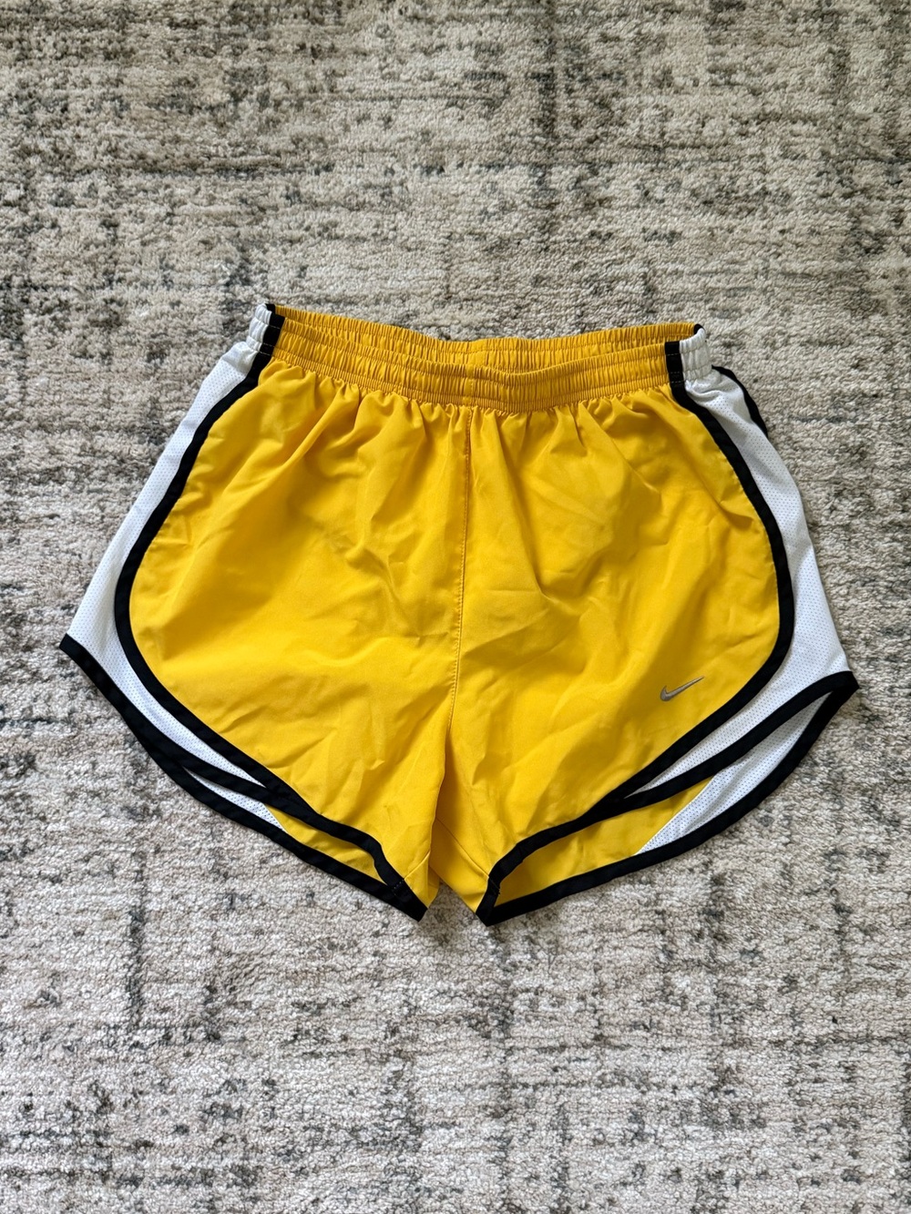 Nike Women’s Yellow Dri-FIT Running Shorts | S